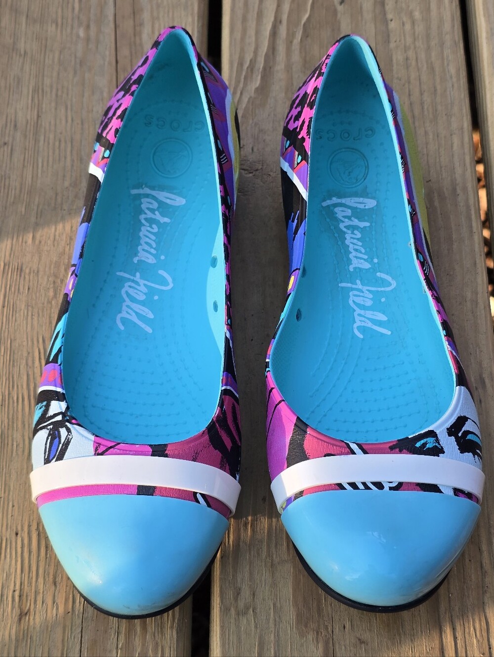 Rare, Crocs x Patricia Field Cap Toe House of Field Flats, Sz 10 - Picture 2 of 10